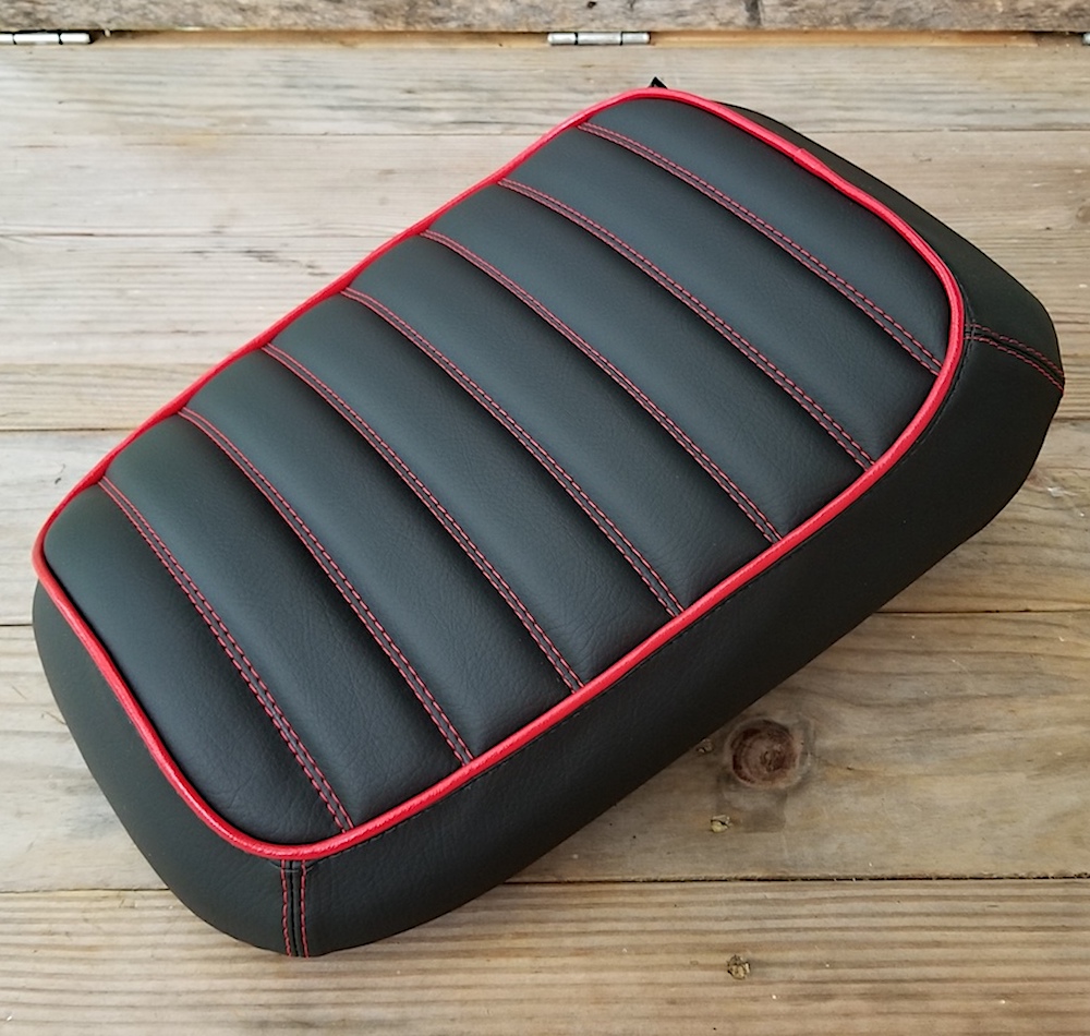 Honda Ruckus Seat Cover, Red Hot Padded with Piping